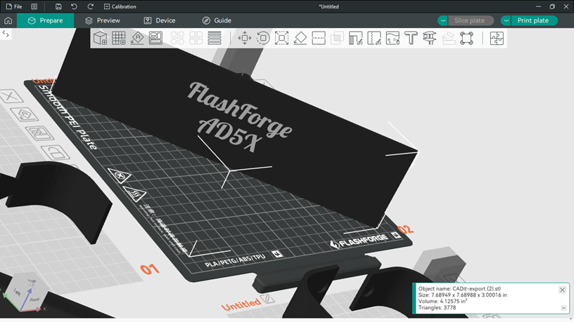 AD5X IFS Filler Panel